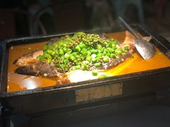 鲜青椒凌波鱼-探鱼·鲜青椒爽麻烤鱼(苏宁广场店)
