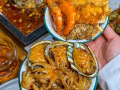 -东来菜馆•手抓海鲜家常菜•海鲜锅贴(鸽子窝店)