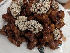 酱爆核桃鸡丁-大眼锅贴饺子(河西店)