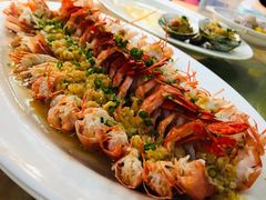 蒜蓉蒸开边九节虾-揭阳钟记小食(福田新村店)