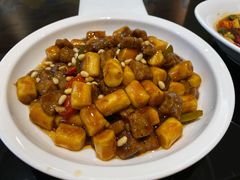 松子牛肉炒年糕-兔爸私家小厨(新北万达店)