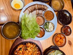 辣炒鱿鱼-全州豆芽汤饭