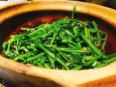 啫啫虾酱空心菜-熠盛粤味(永康路店)