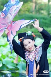 -后宫·古装汉服京剧儿童亲子全家福摄影