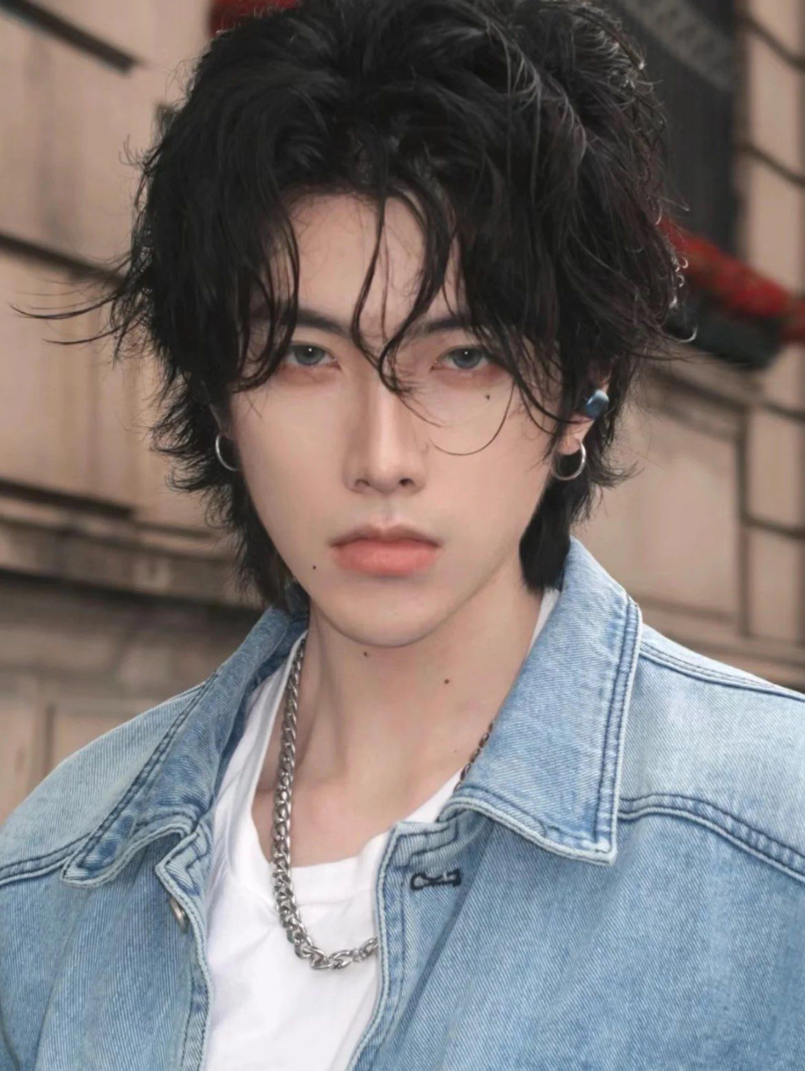 男士中发 烫发造型