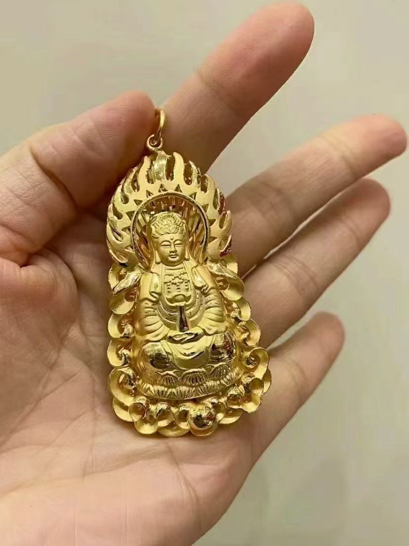 千年珠宝黄金吊坠