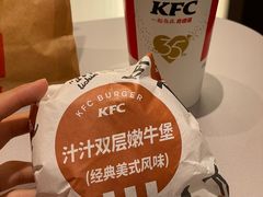 汁汁嫩牛堡两件套单人餐-肯德基(中关村E世界店)