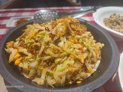 铁板包菜炒粉丝-西贝莜面村(当代商城店)