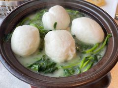 汤手打鱼腐浸时蔬-南海渔村(珠江新城店)