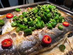 鲜青椒烤鱼-探鱼·鲜青椒爽麻烤鱼(北京路天河城店)