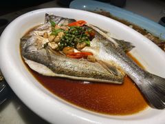 葱椒鲈鱼-绿茶餐厅(成都大悦城店)
