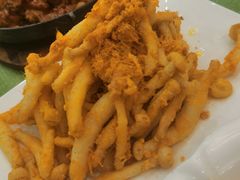 肉松蛋黄白玉菇-桃子餐厅·天津菜(红星路直营店)
