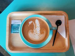 拿铁-sugarman espresso素饮糖人高新咖啡工厂