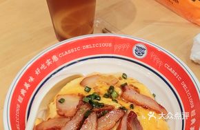 Scrambled Egg with BBQ Pork Rice