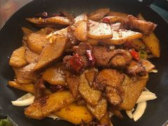 -东来菜馆•手抓海鲜家常菜•海鲜锅贴(鸽子窝店)