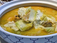 石锅海鲜豆腐-渔家风味·鲅鱼水饺·央视展播·海鲜天津菜(开发区店)