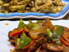 孜然蘑菇-马旭土鸡焖花卷·真域顺西域美食(天马大道店)