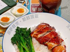 蜜汁烧鸡腿饭-大头力茶餐厅(花都融创茂店)