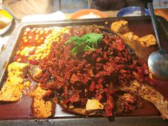 重庆豆花烤鱼-探鱼·鲜青椒爽麻烤鱼(天一广场店)