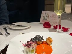 煎扇贝配红椒泡沫佐柚子胡椒酱-王品牛排(杭州大厦店)