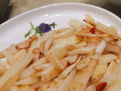 山药炒松茸-将相和·海鲜蒸饺大连菜