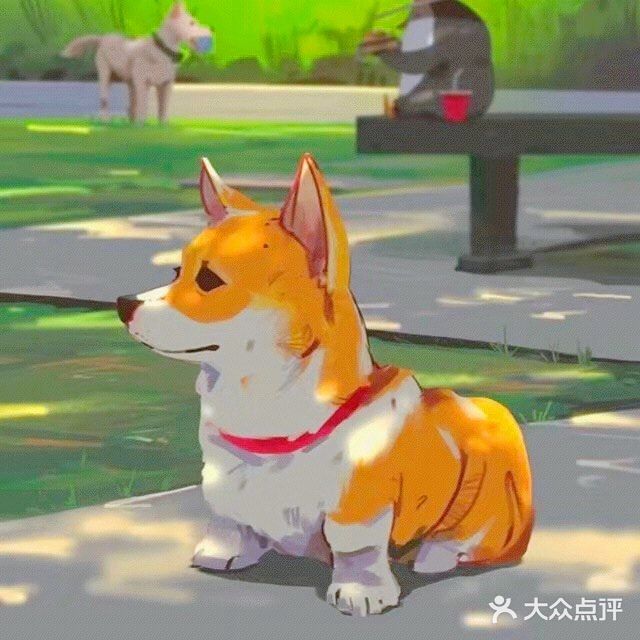 秋日里的狗狗