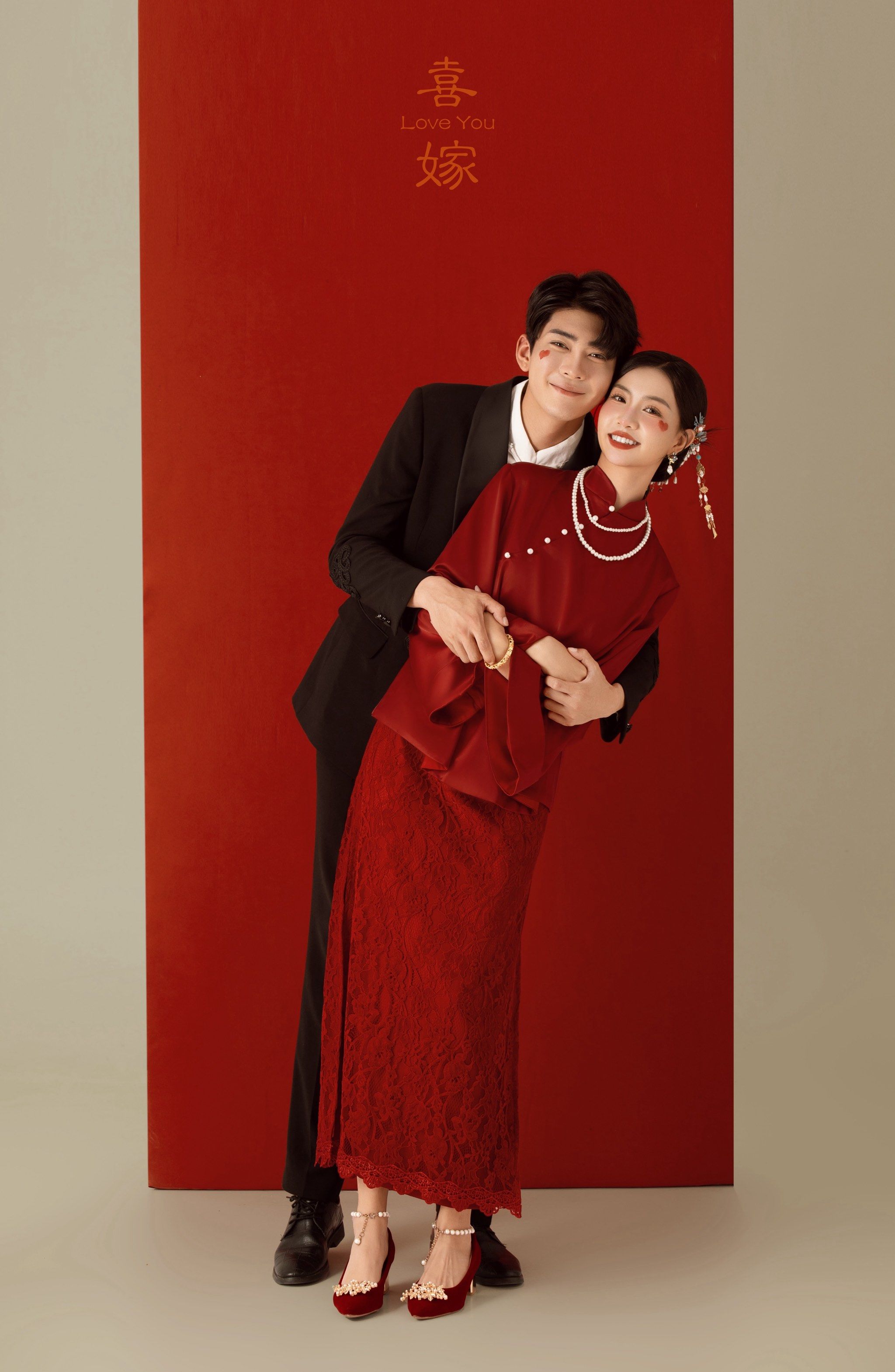 新中式喜嫁婚纱照