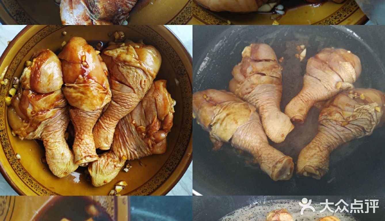 蒜香鸡腿 食材 鸡腿4只，蒜末 鸡腿清洗干净