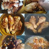蒜香鸡腿 食材 鸡腿4只，蒜末 鸡腿清洗干净