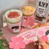 不愧是上海🌸樱花季咖啡好粉嫩！！