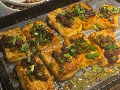 铁板烤包浆豆腐-探鱼·鲜青椒爽麻烤鱼(中山大信新都汇店)
