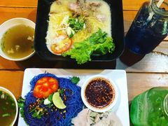 -蝶豆花蓝面条