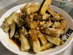 蛤蜊肉拌茄子-华春餐馆(鱼山路店)