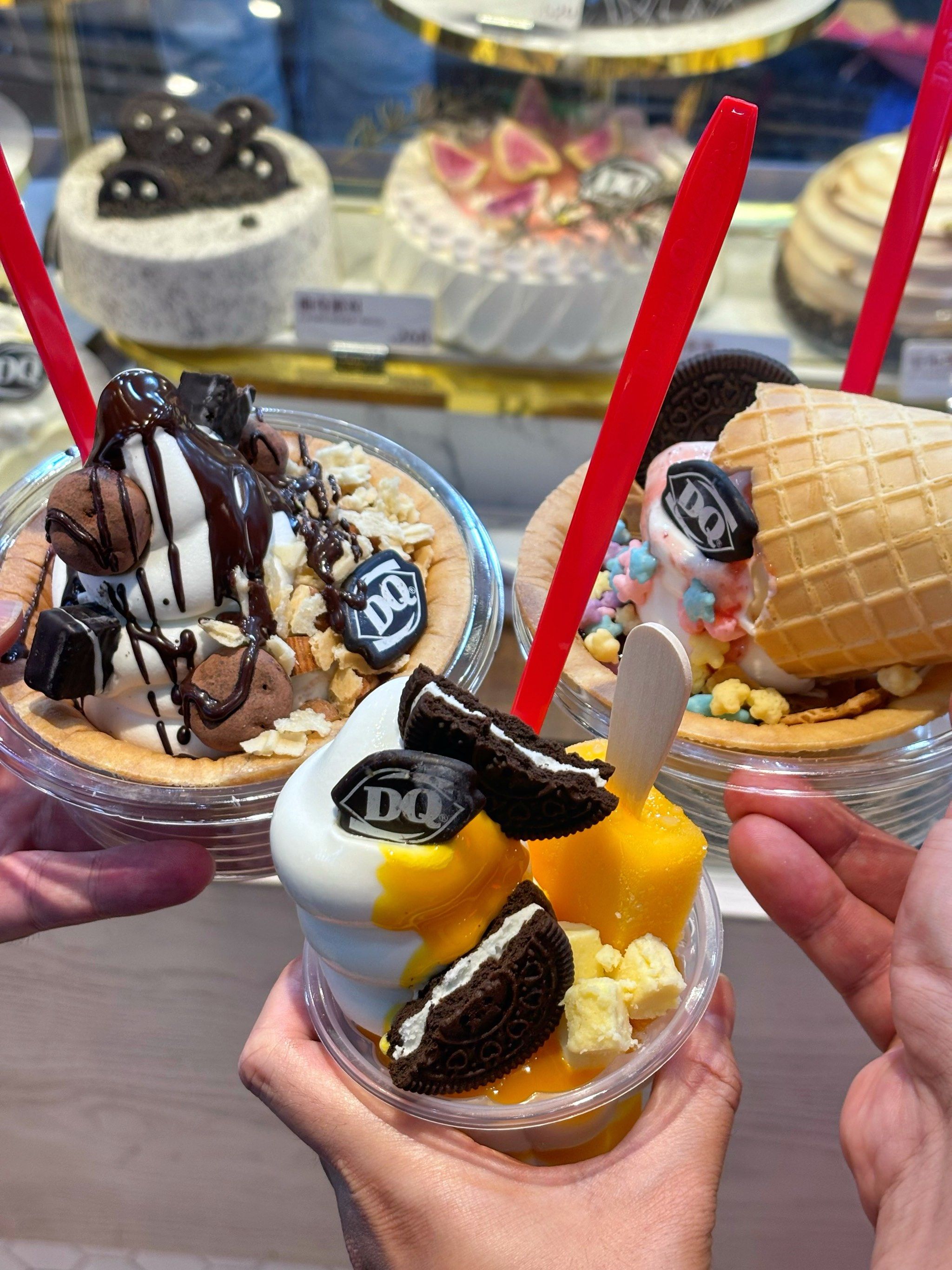 每次路过必买的冰淇淋,这次尝试了两个新品,还不错,就是天气太热化的