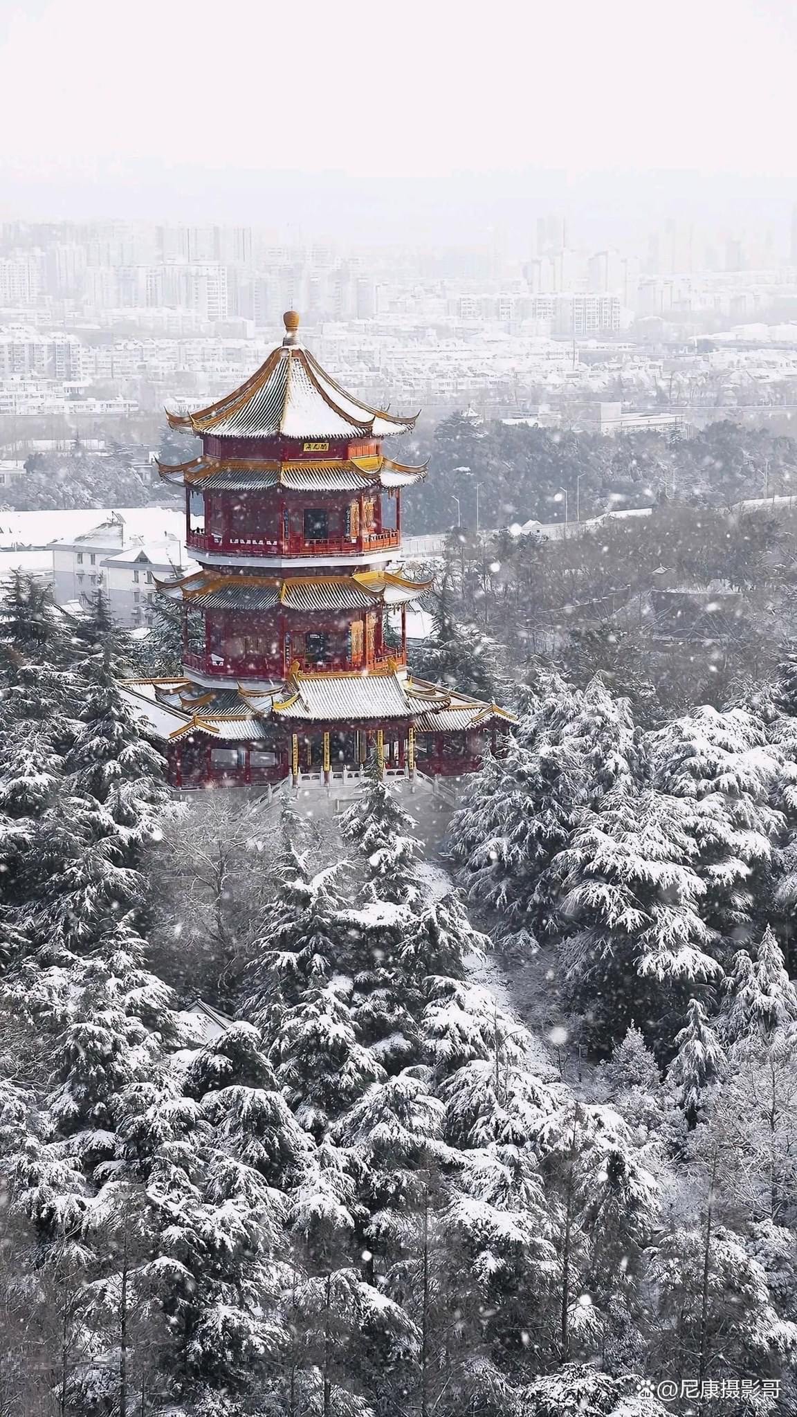 南京雪景2022图片