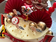 -咖咖熊蛋糕定制·英国蓝风车动物性淡奶油