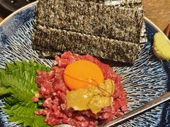 生牛肉拌海胆-九州酒场ひこぞう(1号店)