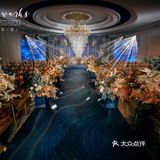 极具视觉冲击力[亲亲][亲亲][亲亲]超大气的蓝橙撞色婚礼