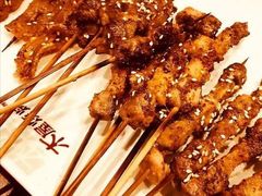 烤羔羊肉串-木屋烧烤(万德庄店)