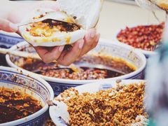 -清真马乐贝腊牛肉蛋黄菜夹馍(马蓉洒金桥店)