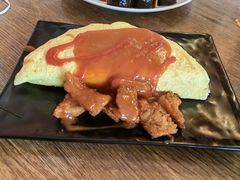炸猪排蛋包饭-韩流热风(桥东街店)