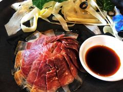 三年酵香火腿配大理手撕乳扇-泓0871臻选云南菜·味庄