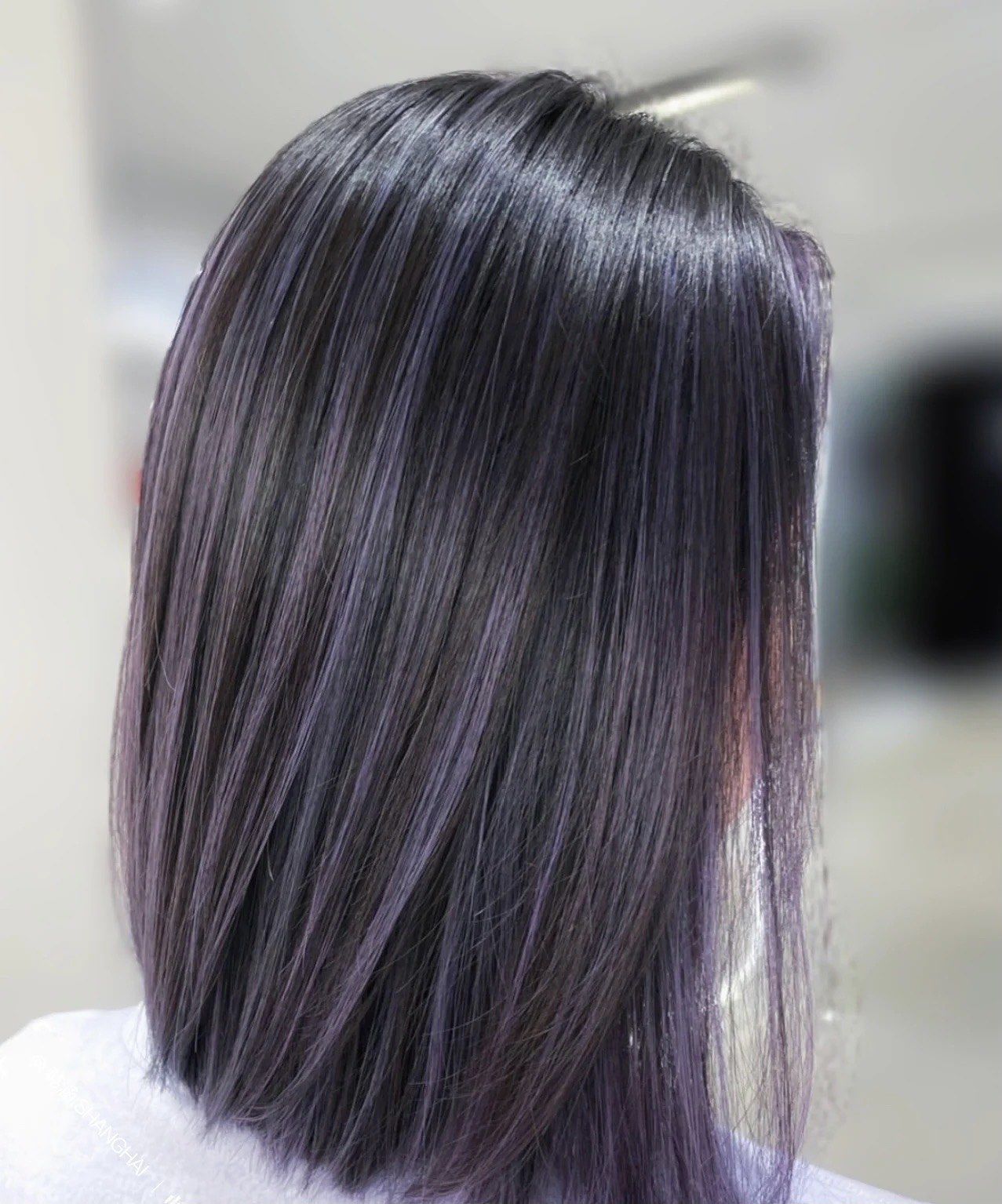 紫色挑染
