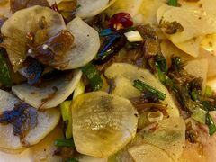 腌菜炒洋芋片-跃进桥火烧鸡(怒江西岸店)