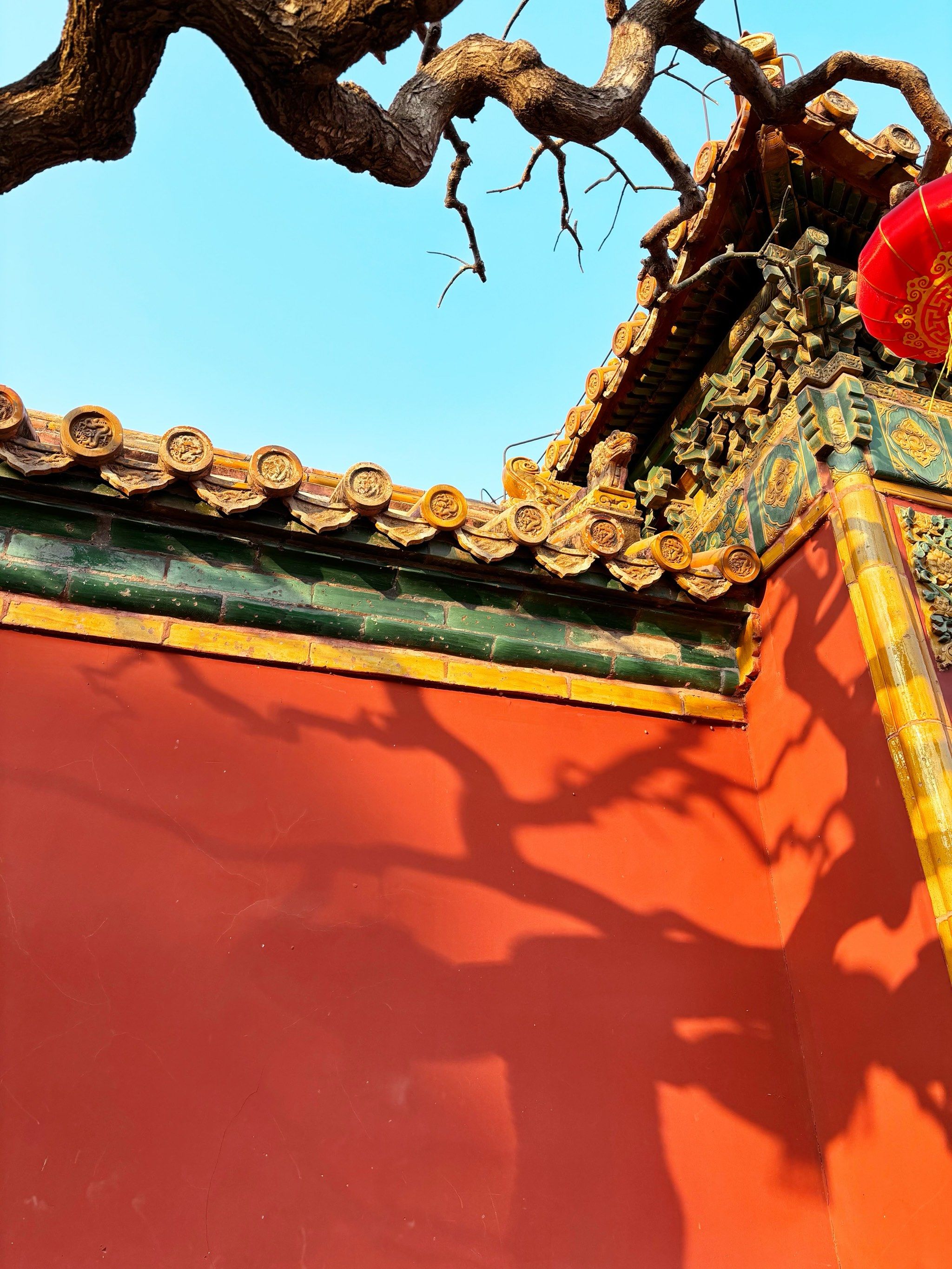 景山公园也有红墙黛瓦