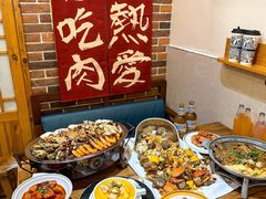 -东来菜馆•手抓海鲜家常菜•海鲜锅贴(鸽子窝店)