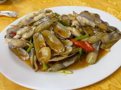 姜葱炒蛏子-老明馨潮汕大排档