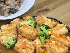 自制铁板豆腐-东江客家情食府