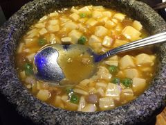 石锅鸡汤豆腐-绿茶餐厅(乐峰广场店)