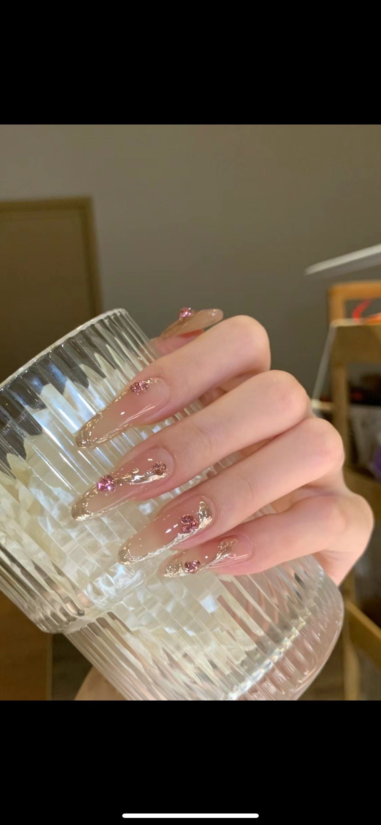 不规则魔镜粉美甲「mia槿野·米娅美甲(龙首店)」